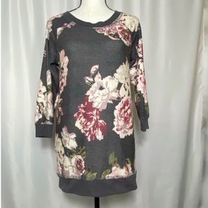 Floral Sweatshirt/Dress